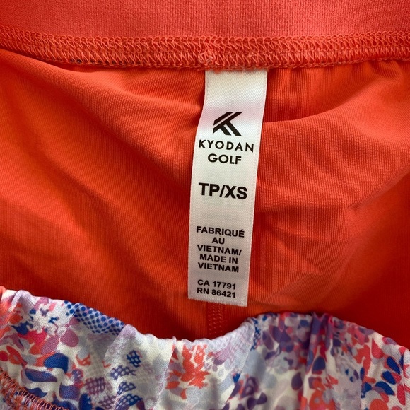 Kyodan Golf Women's Multi Color Floral Design Skort NWT Size XS - Picture 9 of 10